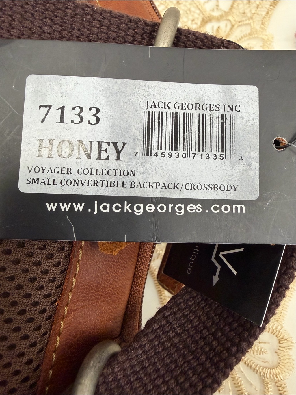 Jack Georges Leather Backpack/ Crossbody Bag — image 5 of 5